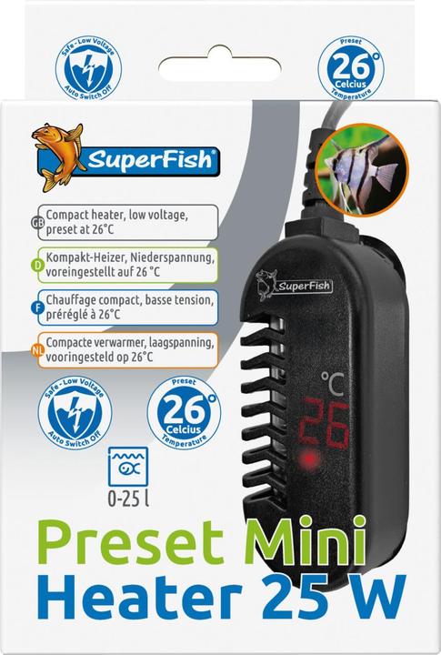 Produktbild SuperFish Preset Mini Heizer 25 Watt