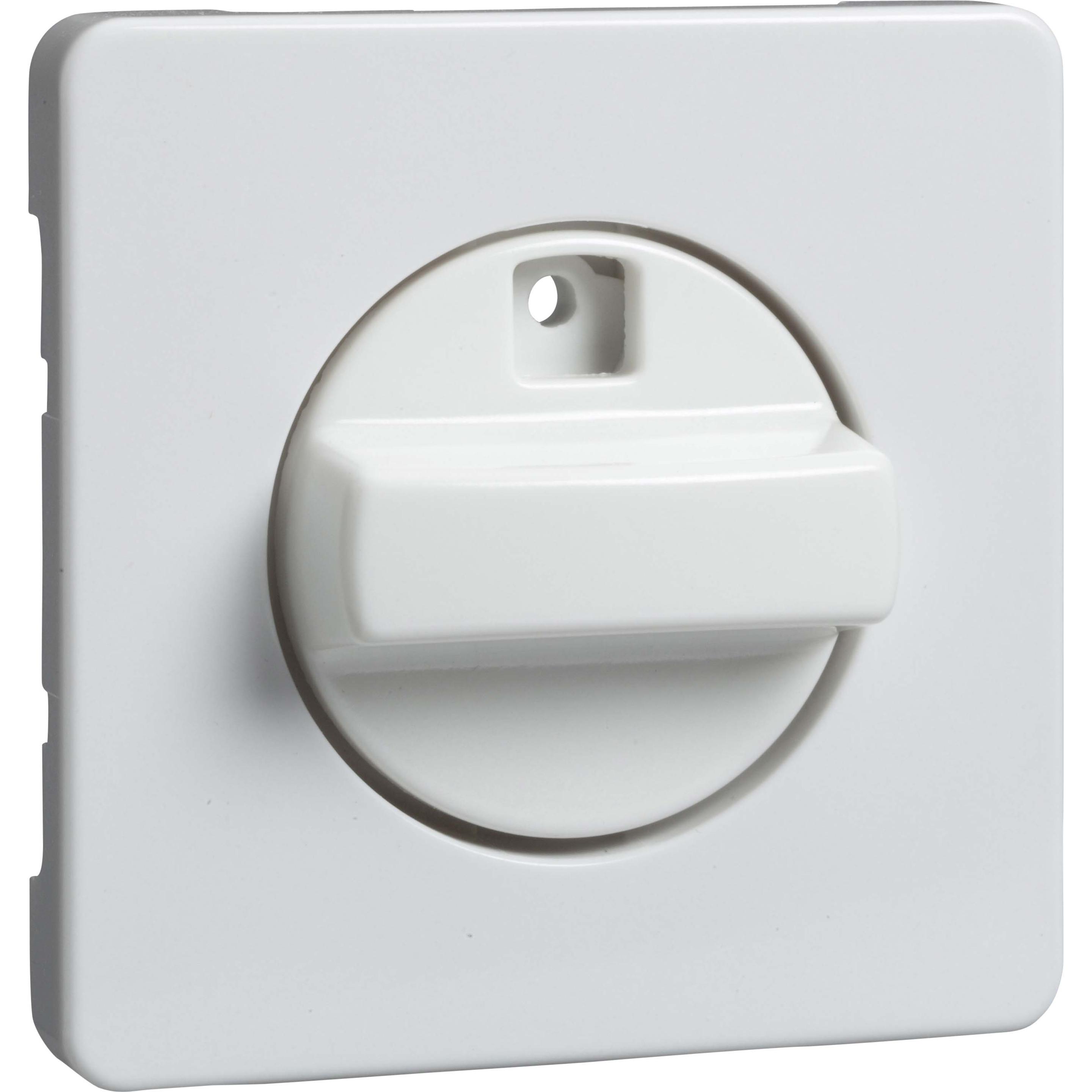 Schneider Electric Zentralplatte für Jalousie-Drehschalter 203044, Taster + Schalter, Weiss