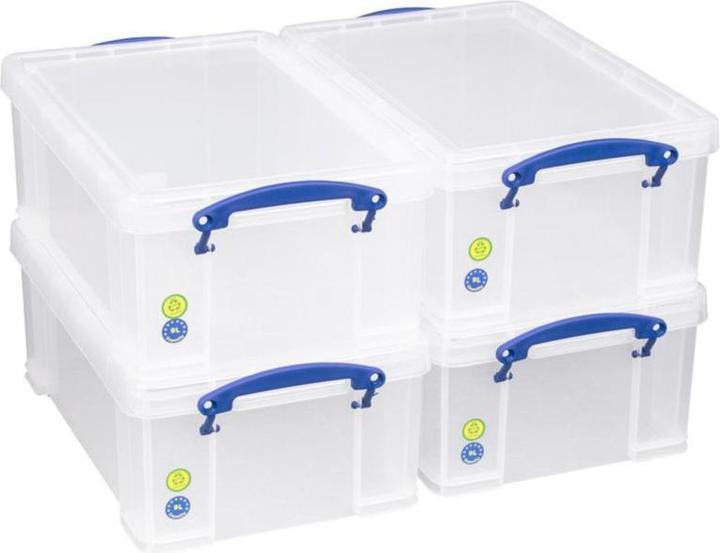 Immagine prodotto Really Useful Box 4er-Set portaoggetti impilabile (39,5 x 25,5 x 15,5 cm, 9 l)