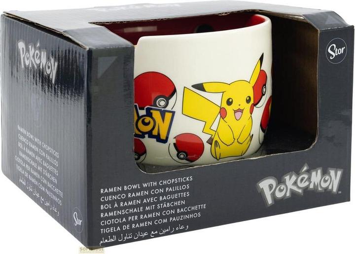 Actual product image Stor POKEMON - Pikachu - Bol à Ramen avec Baguette - 450 ml (0.45 l)