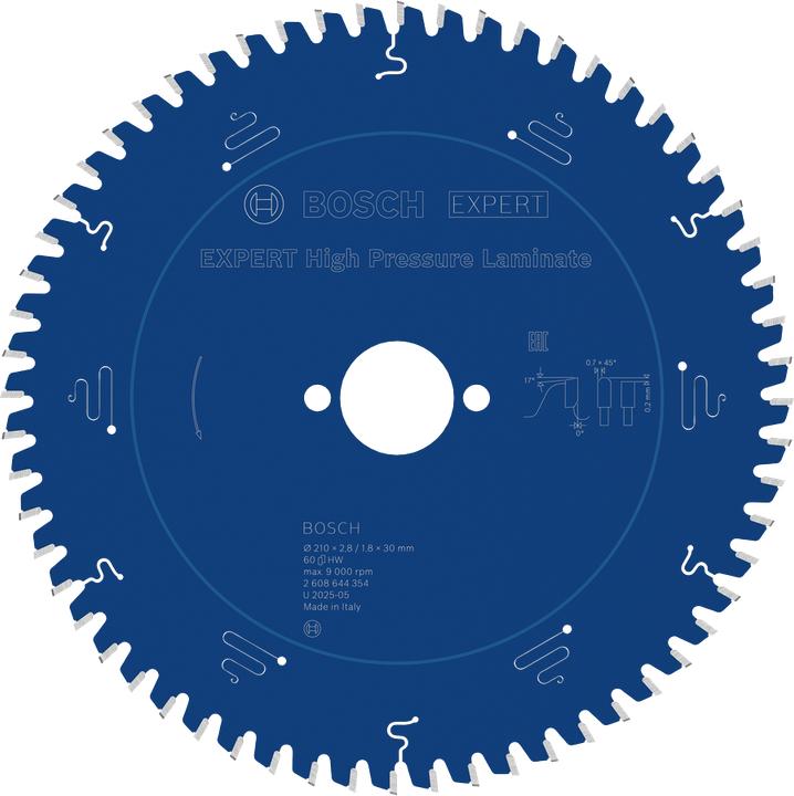 Productafbeelding Bosch Professional Zubehör Cirkelzaagblad EX TR H 210x30-