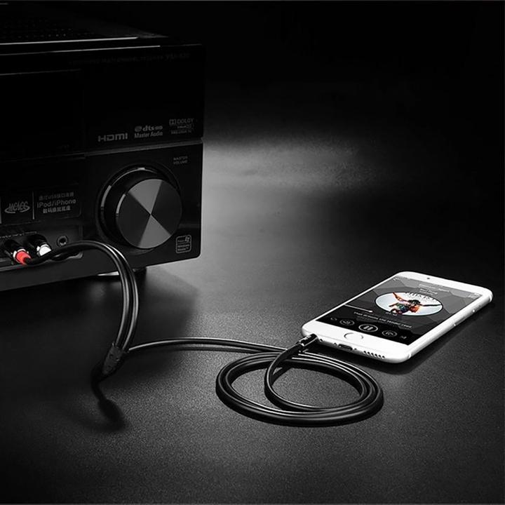 Produktbild Ugreen Jack to 2RCA Cable AV116 3,5mm (Cinch) 5m (black) (5 m)