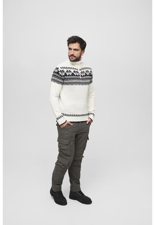 Produktbild Brandit Norwegian Wollpullover Grösse S Farbe Weiss (S)