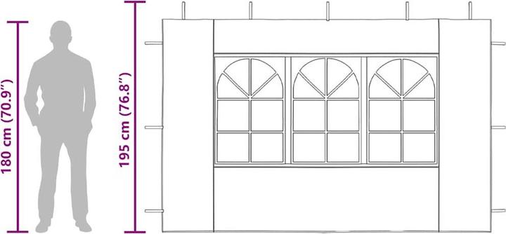 Image du produit vidaXL Berton (300 cm, 300 cm)