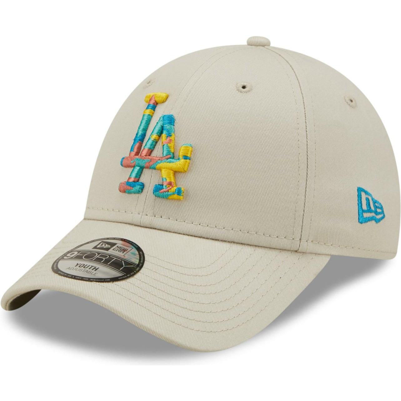 New Era, Jungen, Cap, 9Forty Kinder Cap - CAMO INFILL LA Dodgers stone - C, Beige, (53, 52 C, 54 C)