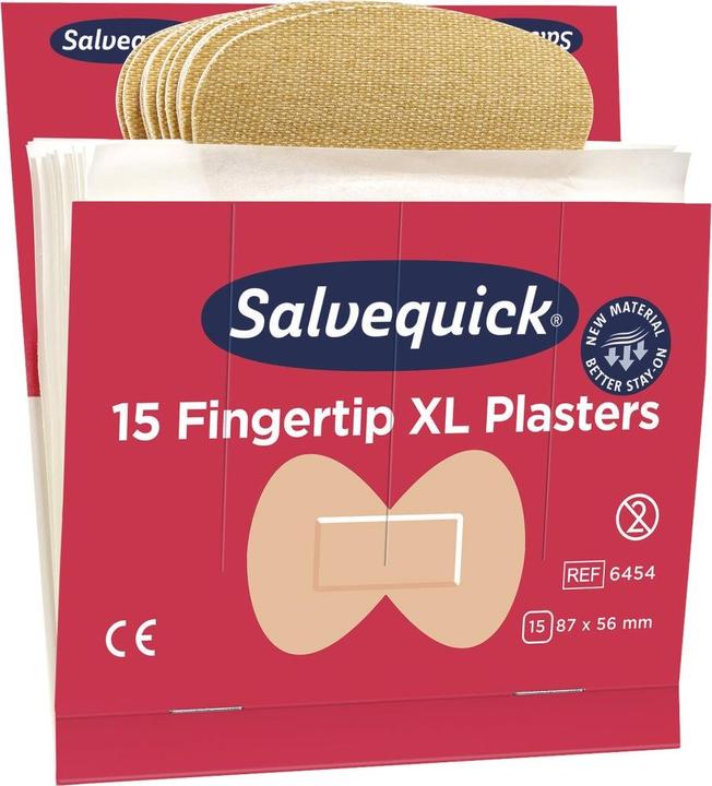 Söhngen Refill for SALVEQUICK, 6 packs of fingertip plasters, 15 each, pack of 6. (6x)