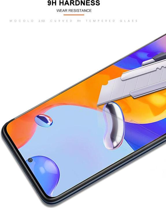 Productafbeelding Mocolo 2,5D Volledig Zelfklevend Glas - Xiaomi Redmi Note 11 Pro / Note 11 Pro Plus Beschermend Glas (1 Stuk, Xiaomi Redmi Note 11 Pro)