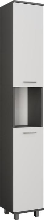 Produktbild Vicco Hochschrank Ilias, Anthrazit/Weiss, 30.2 x 190 cm mit 2 Türen