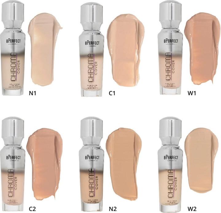Actual product image BPerfect Cosmetics Chroma Cover Luminous Foundation - N1, 30 Ml (N1)