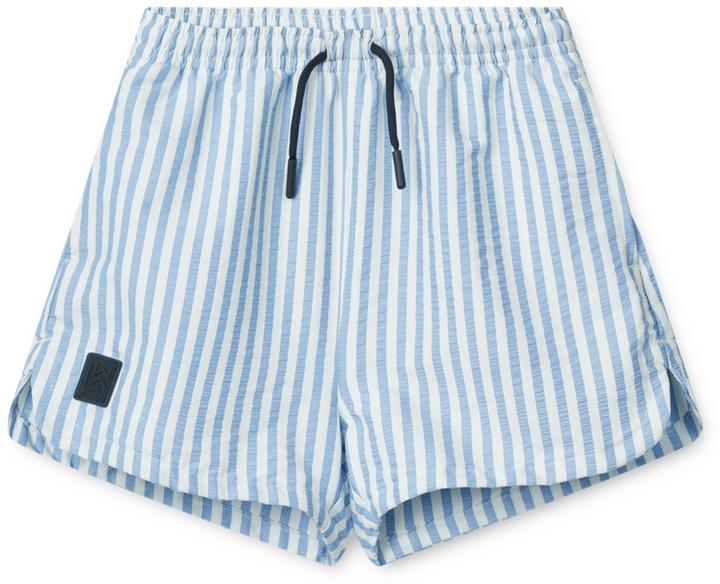 Actual product image Liewood Aiden Seersucker Badeshorts Stripe Riverside (86)