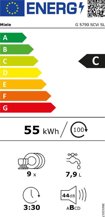Etichetta energetica Miele G 5790 SCVi SL