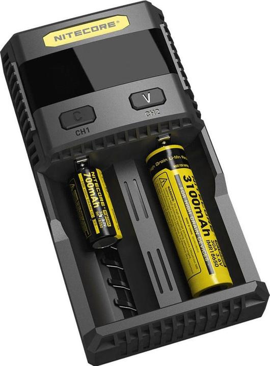 Actual product image Nitecore SC2 Quick charger 3A (1 pcs., 14500, 16340, 18650, AA, AAA, AAAA, Battery + charger)