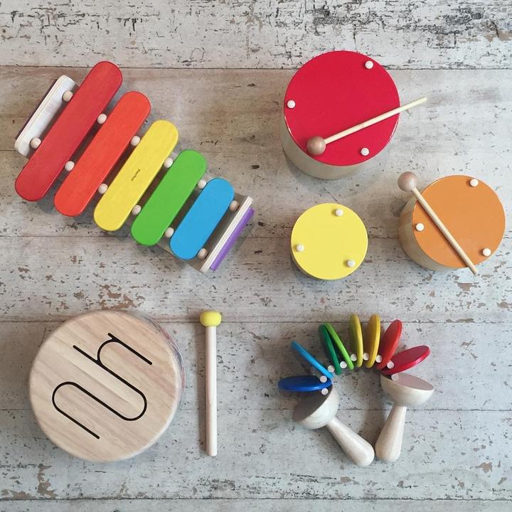 Actual product image Plantoys Oval xylophone (German, Multilingual)
