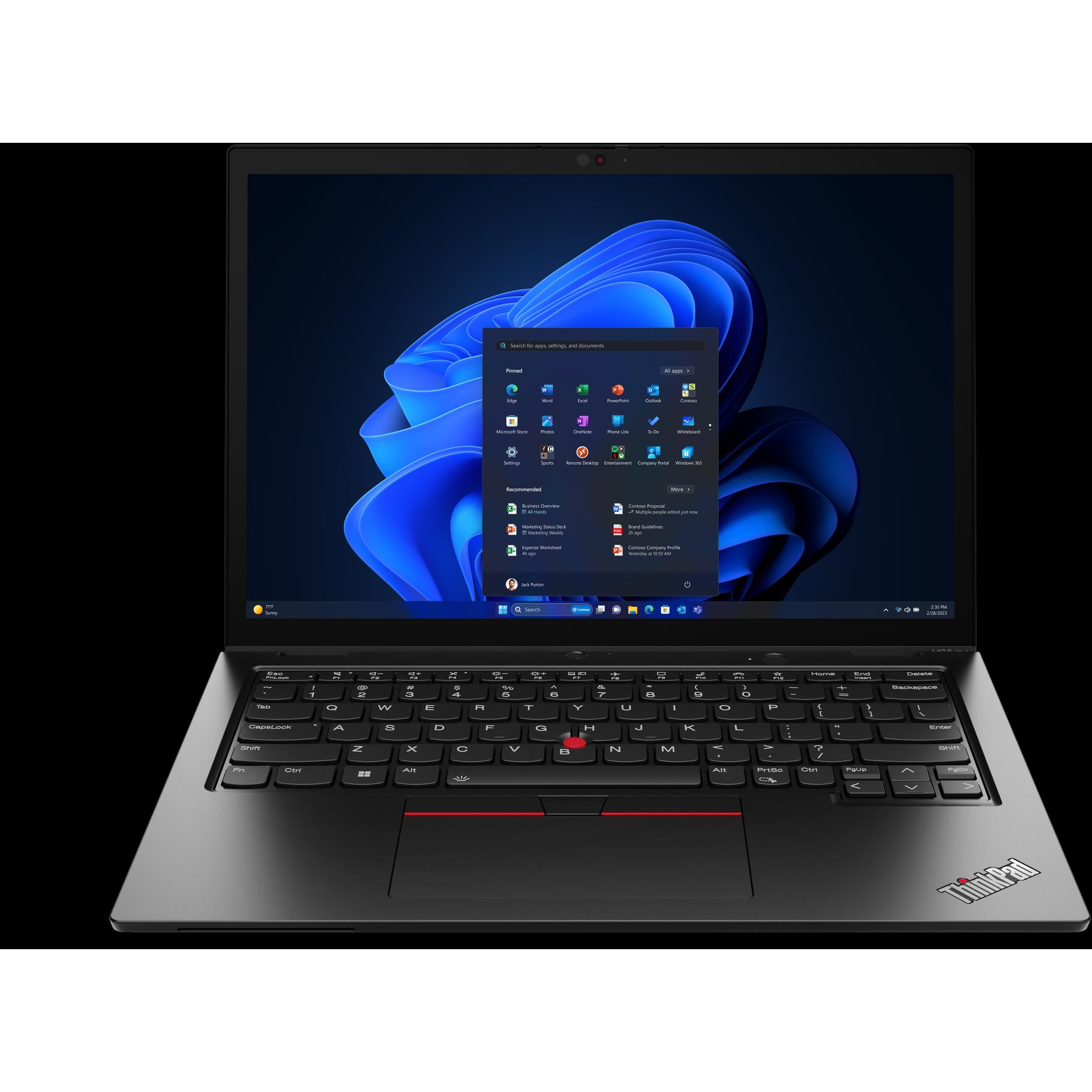 Lenovo ThinkPad L13 2in1 G5 Intel Core Ultra 7 165U 13.3inch WUXGA 32GB 1TB SSD UMA W11P WWAN 4G Bla (13.30", 32 GB, 100...