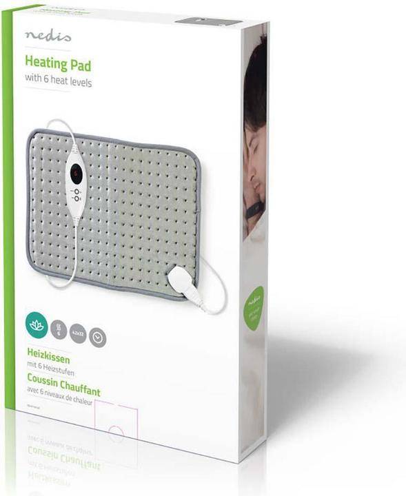 Productafbeelding Nedis Verwarmingskussen | 6 warmtestanden | bescherming tegen oververhitting | wasbaar (32 x 42 cm)
