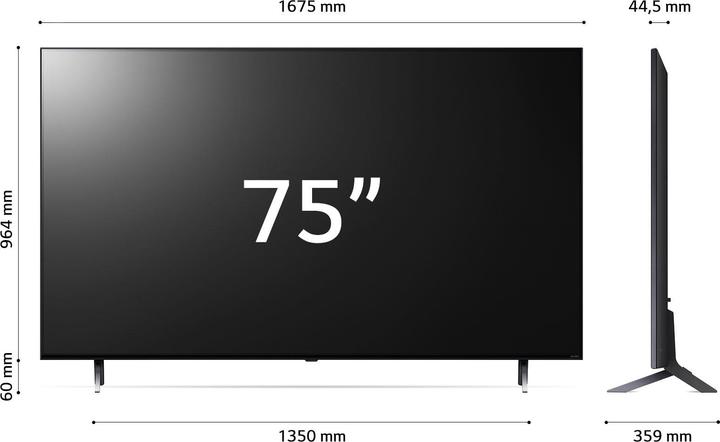 Produktbild LG 75QNED756RA TCS SMA XXX UHD 191 75QNED756RA.AEU (75", QNED75, QNED, 4K, 2023)