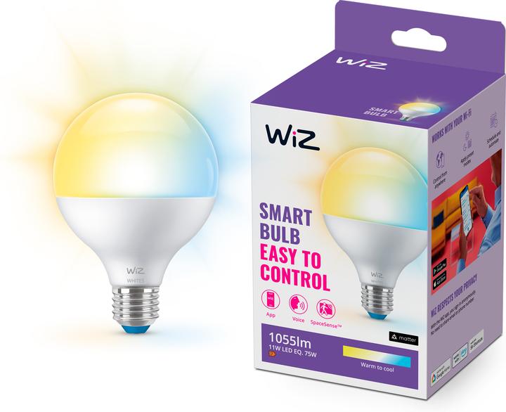 Image du produit WiZ Globe blanc réglable (E27, 1055 lm, 1x)