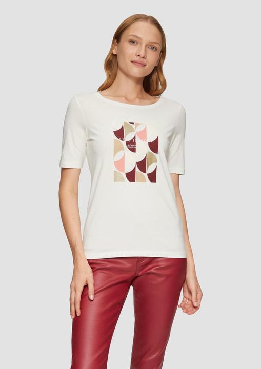 Produktbild S.Oliver T-Shirt T-Shirt mit Frontprint im Slim Fit (44)