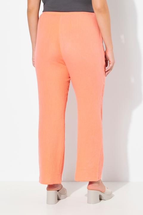 Produktbild Ulla Popken Musselin-Schlupfhose Rose, weites Bein, Elastikbund (58, 60)