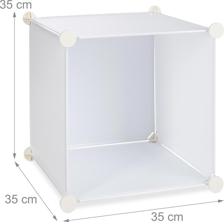 Actual product image Relaxdays 12 Compartment Modular Wardrobe (145.50 x 36.50 x 145.50 cm)