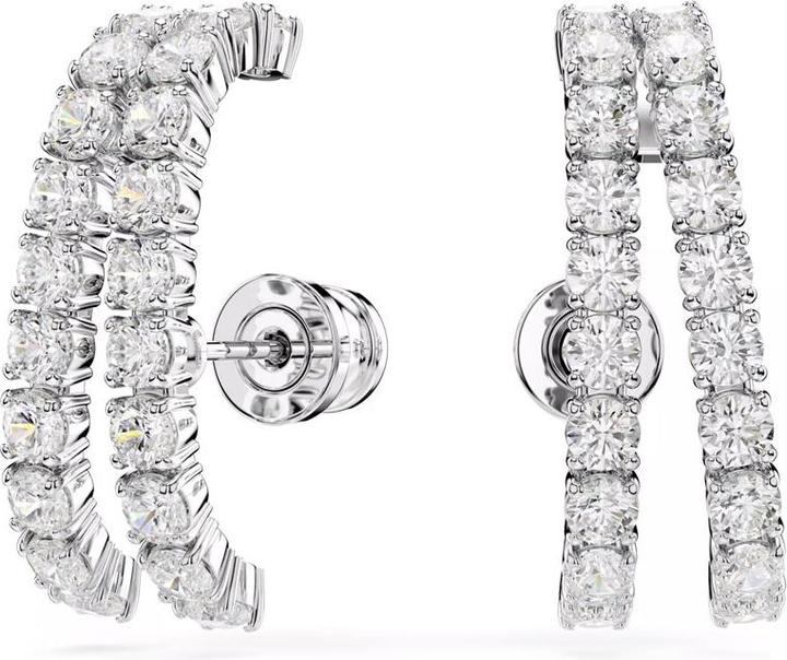 Actual product image Swarovski Matrix Ohrspangen Rundschliff Weiss (Swarovski Metal)