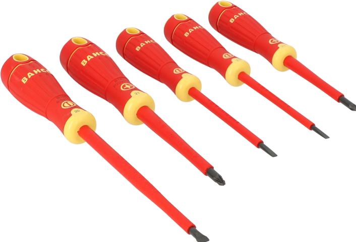 Produktbild Bahco 5pcs Insulated Scd Set Slot/Pz (Pozidriv-Kreuzschlitz (PZ))