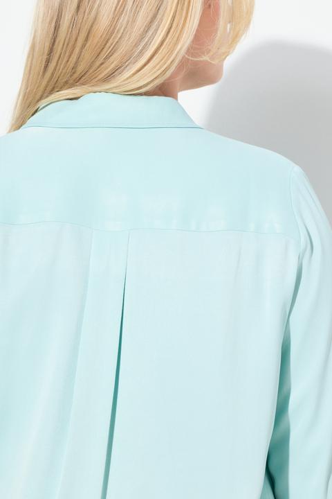 Immagine prodotto Ulla Popken Camicia in raso con collo da camicia e maniche lunghe (60)