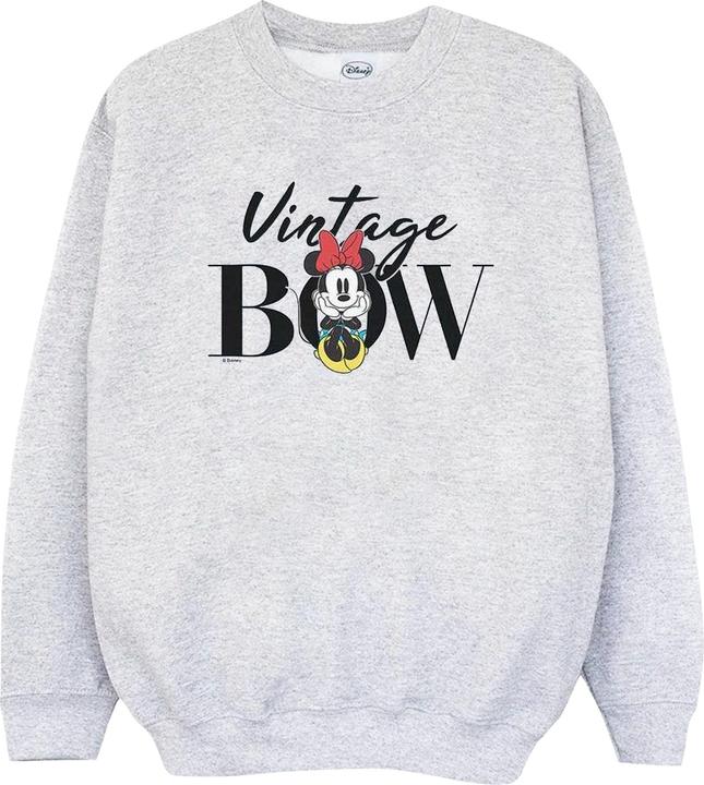 Actual product image Disney Womens/Ladies Minnie Mouse Vintage Bow Sweatshirt (S)