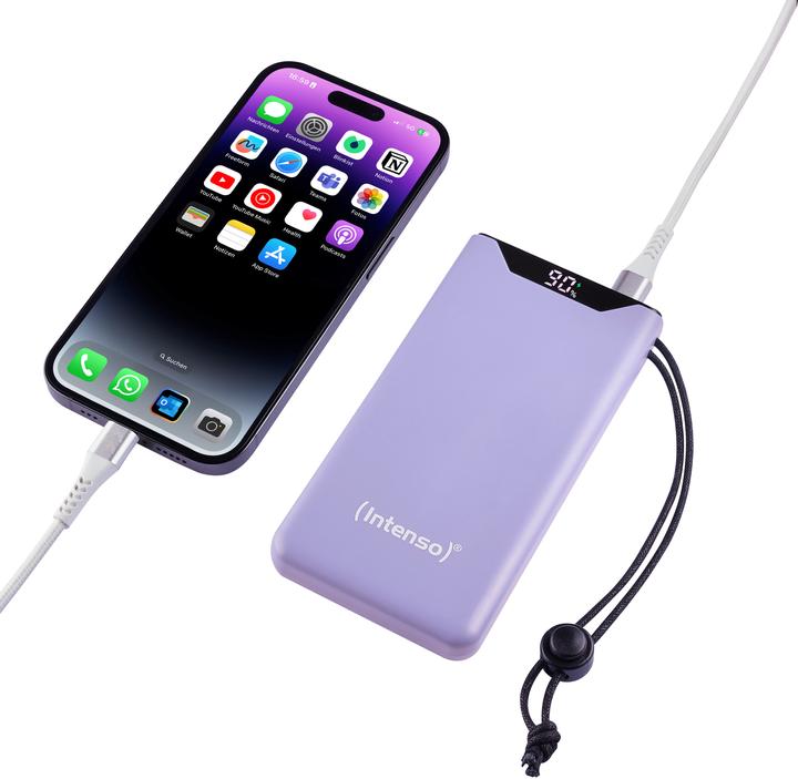 Produktbild Intenso Powerbank F10000 10000 mAh Purple (10000 mAh, 20 W, 20 Wh)