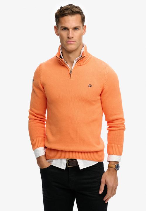 Produktbild Superdry Baumwoll-Strickpullover mit Reissverschluss (S)