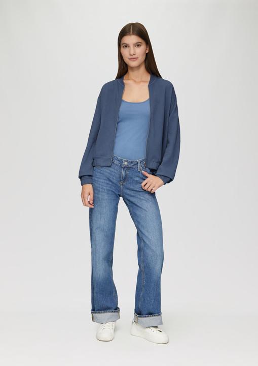 Produktbild s.Oliver Sweatshirt Strukturierter Sweat-Blouson aus Baumwollmix (XL)