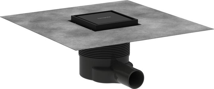 Image du produit hansgrohe HG Avaloir ponctuel RainDrain Brilliance set complet 100x100mm noir mat (100 mm)