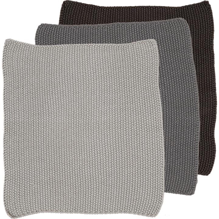 Actual product image Ladelle Eco Knitted dishcloth 27x27 cm 3 pcs. (27 x 27 cm)