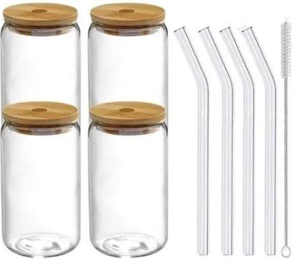 Immagine prodotto MU Classic Bicchieri con coperchio e cannuccia (0.60 l, 4x)