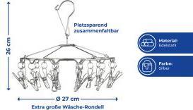 Produktbild Wenko Wäsche-Rondell Edelstahl Wäschetrockner