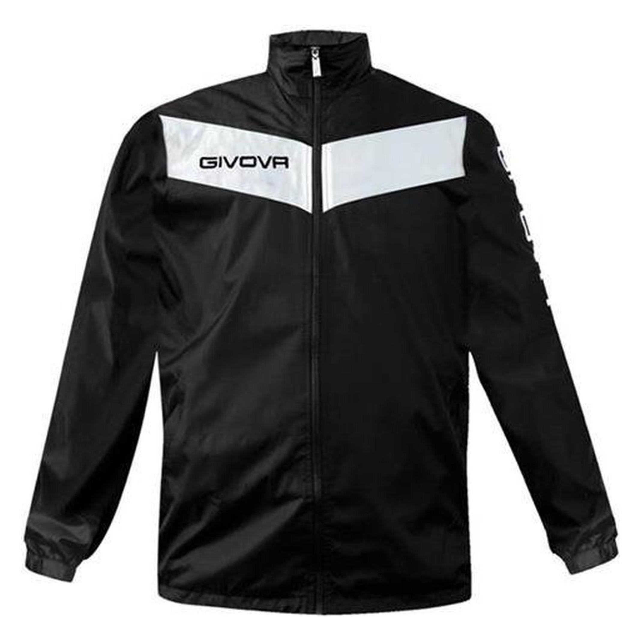 Givova, Herren, Regenjacken, Regen-Scudo-Jacke, Schwarz, (S)