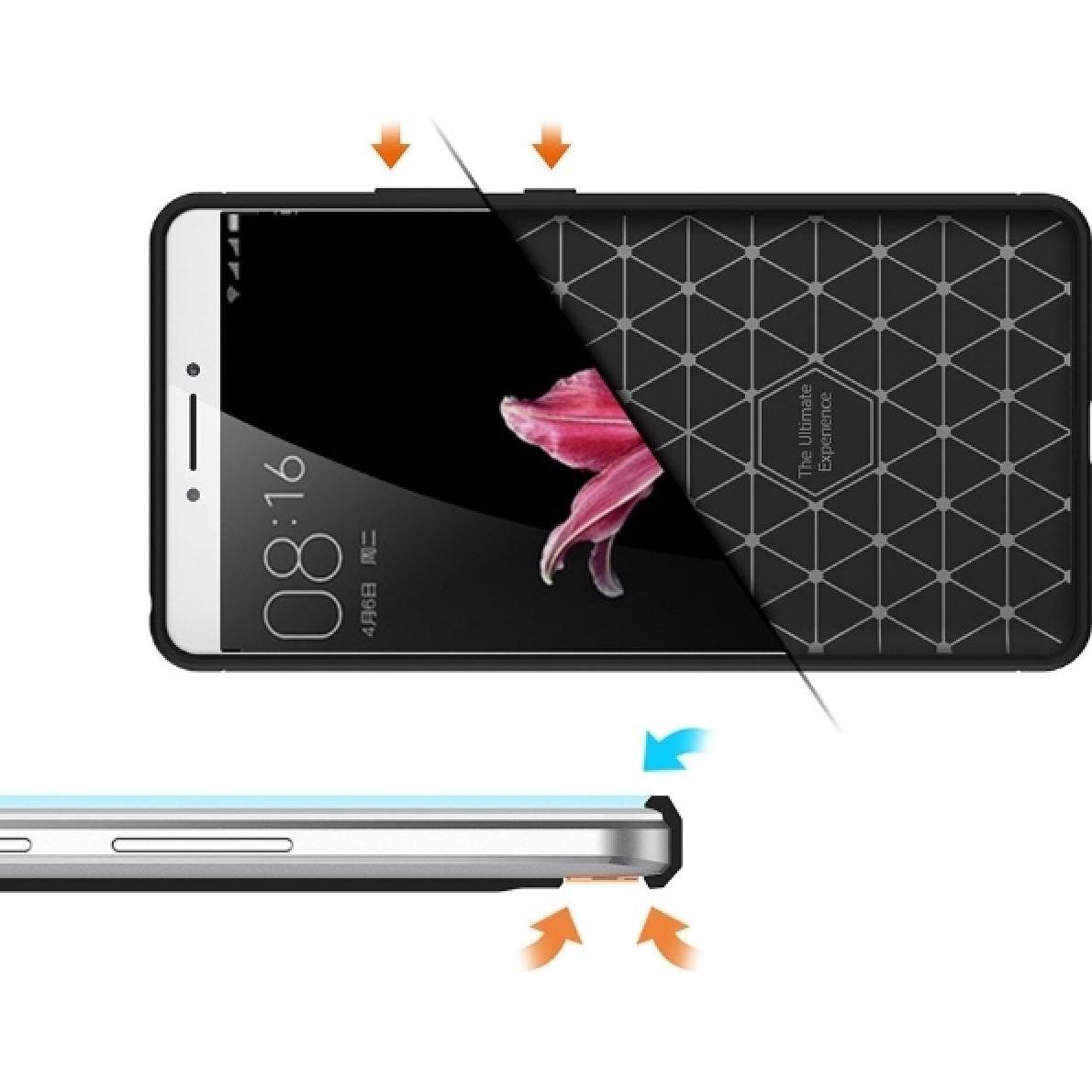 Thumbnail - Screenguard Xiaomi Mi Max Hülle Carbon Brushed Soft TPU (Xiaomi Mi Max), Smartphone Hülle, Schwarz