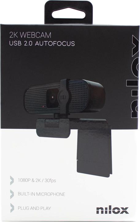 Actual product image Nilox WEBCAM 1080P-2K, 30F AUTOMATIC FOCUS NXWCA01 (3.60 Mpx)