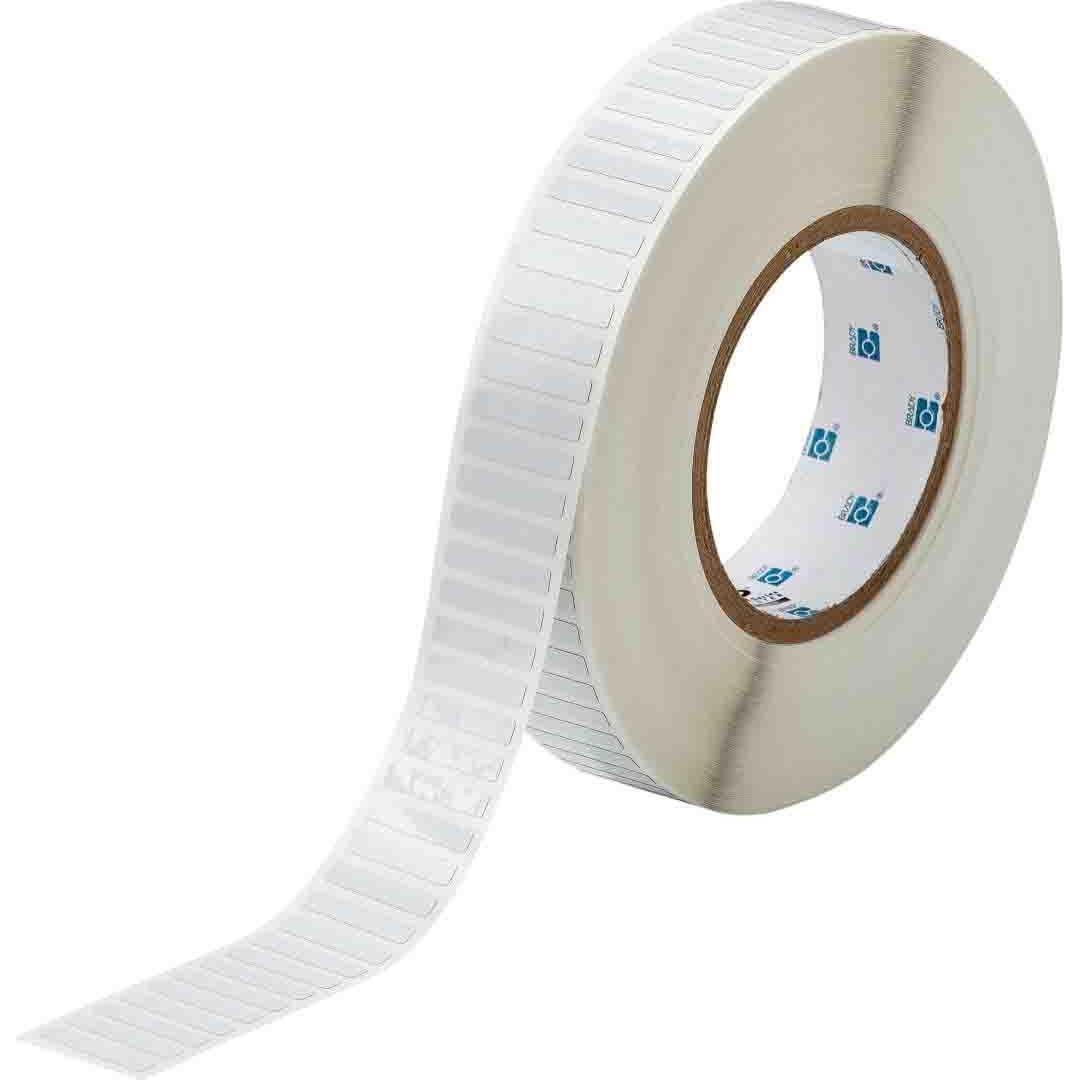 Brady, Etiketten, THT-42-717-10, Spannungsableitendes Polyimid, Weiss, 25.40 x 4.75 mm, permanent (10000 E.)