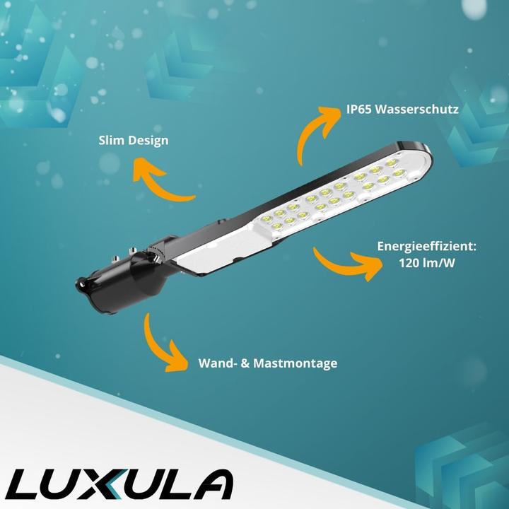 Image du produit Luxula Lampadaire LED, SLIM, EEK : E, 50W, 6000lm, 5000K, IP65 (6000 lm, IP65)