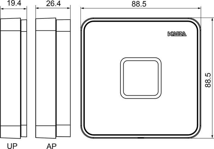 Actual product image Dormakaba Kaba evolo 9110-K5//MRD/E300/801 compact reader