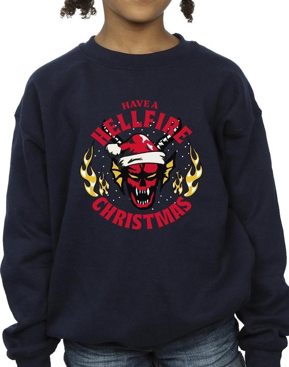 Immagine prodotto Netflix Stranger Things Hellfire Christmas Felpa Ragazze (128)