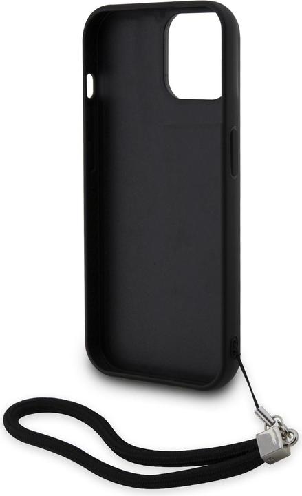 Actual product image Karl Lagerfeld Coque paillettes glitters réversibles bicolore avec lanière poignet amovible / (Apple iPhone 15)