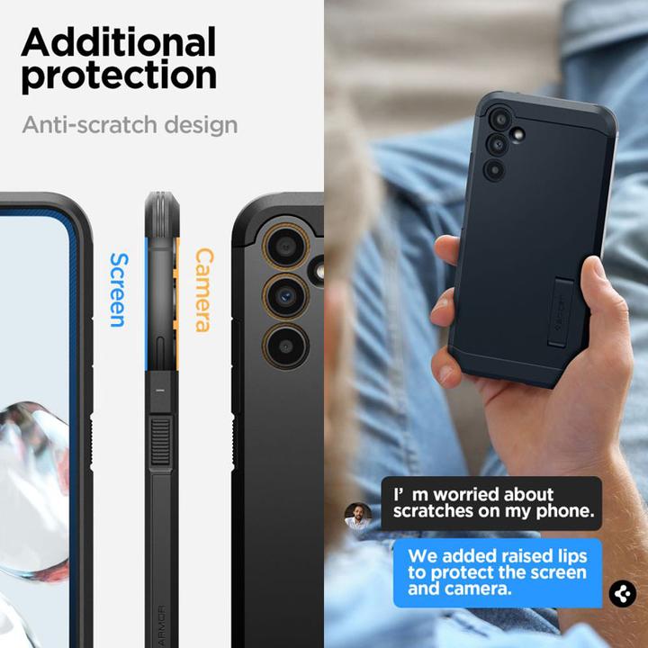 Produktbild Spigen Tough Armor Galaxy A34 5g Black (Samsung Galaxy A34 5G)