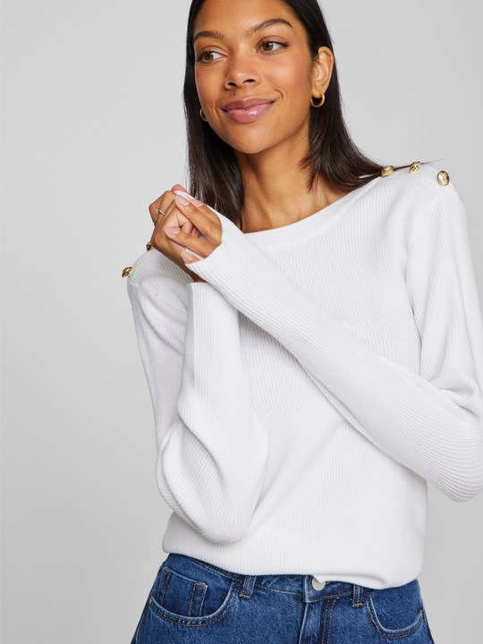 Actual product image Vila Round neck top with long sleeves (L)