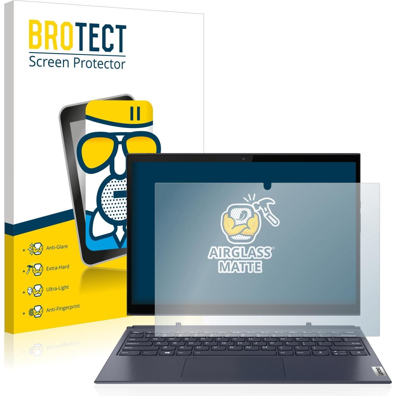 BROTECT AirGlass Panzerglasfolie Matt (1 Stück, Yoga Duet 7), Tablet Schutzfolie