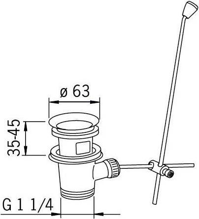 Produktbild Oras POP-UP WASTE 552051