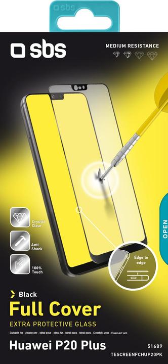 Produktbild SBS Glas Displayschutz Full Cover für Huawei P20 Plus/P20 Pro (1 Stk., Huawei P20 Plus, Huawei P20 Pro)