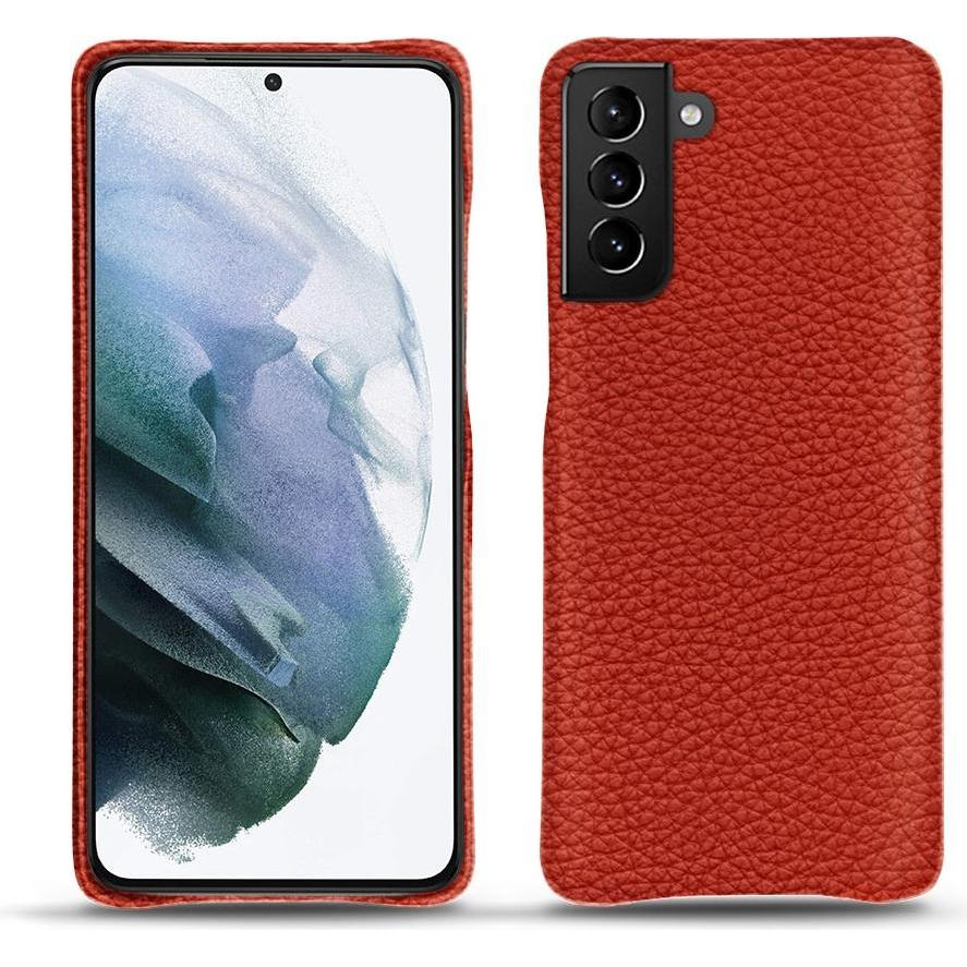 Noreve Lederschutzhülle (Samsung Galaxy S21+), Smartphone Hülle, Orange