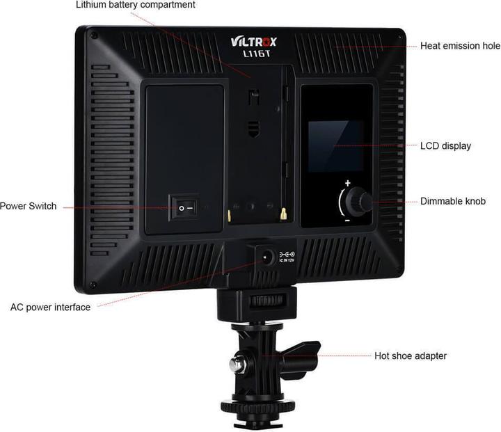 Immagine prodotto Viltrox L116T (Videocamera)